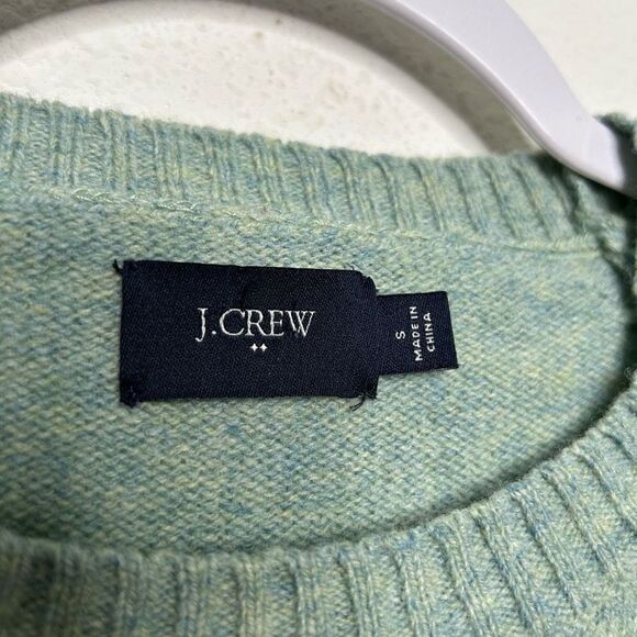 J Crew Factory Men’s Green Supersoft 100% Lambswool Pullover Sweater‎ Size S - Picture 5 of 7